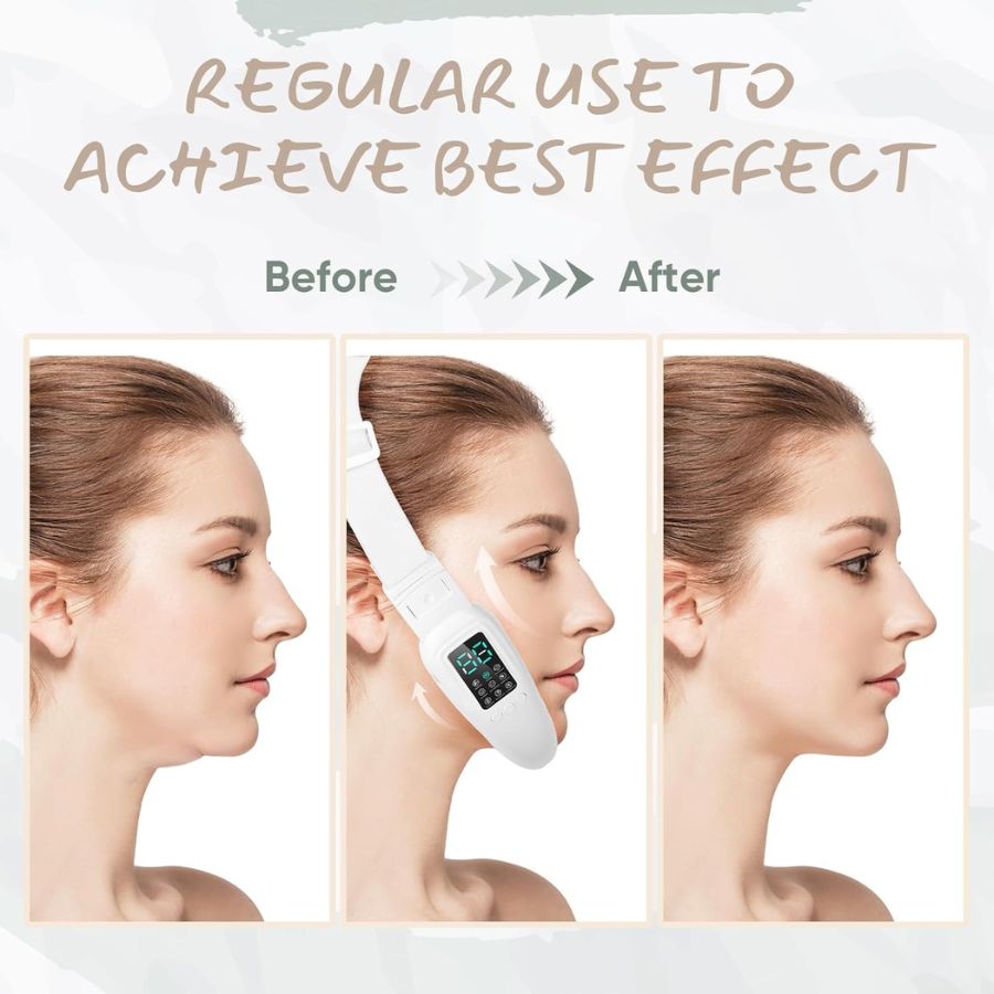Smart Face Sculpting Device - 8 Modes Double Chin Reducer & Jawline Definer
