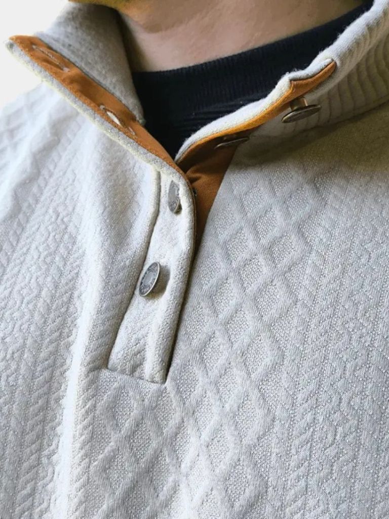Classic High Collar Pullover - Cross & Crown