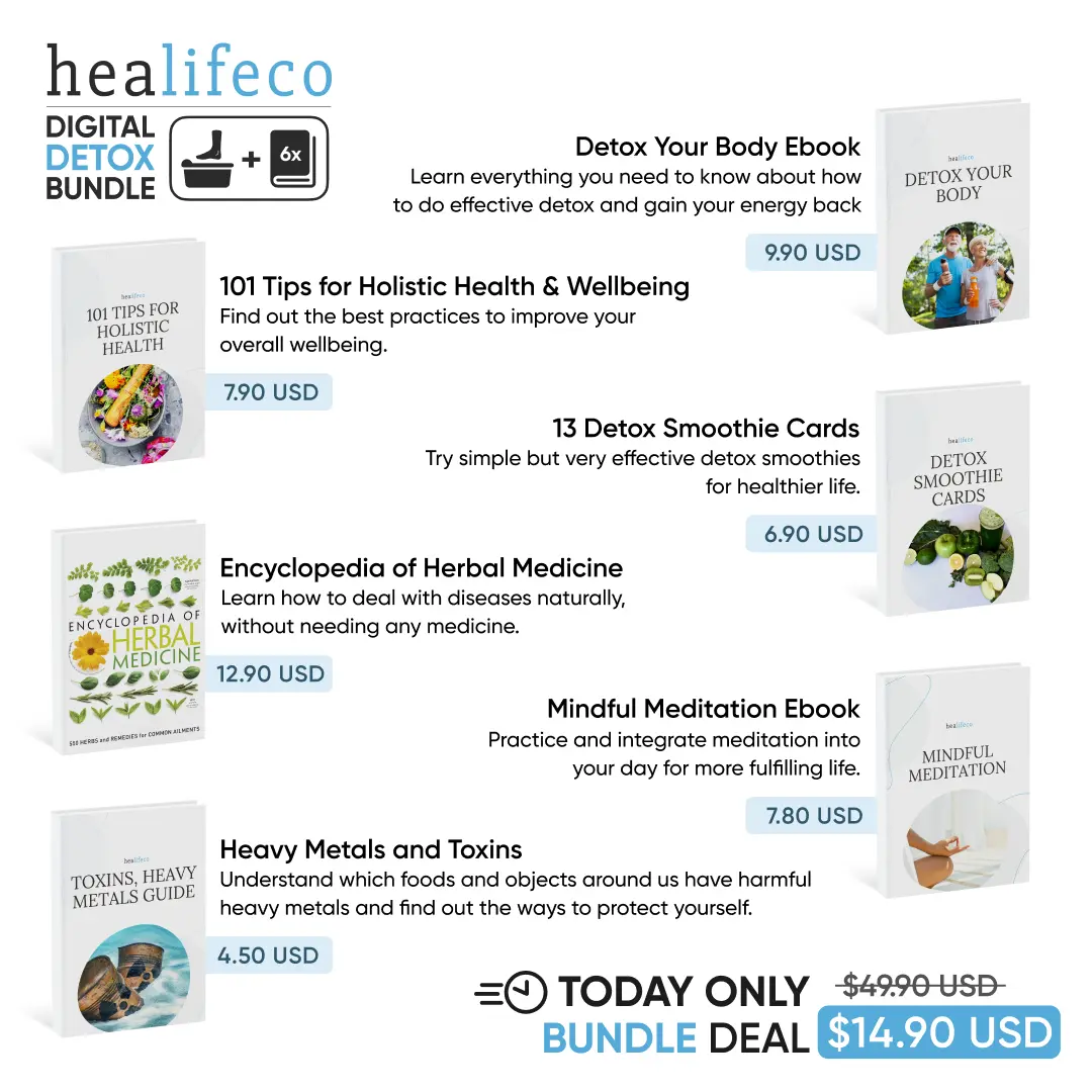 Healifeco Ionic Foot Spa Bundle - Remove Years Of Toxic Buildup That's Stealing Your Energy & Accelerating Aging