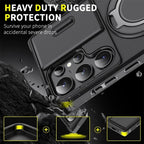 New Slide Camera Protection Magnetic Stand Phone Case for Samsung S25 Ultra