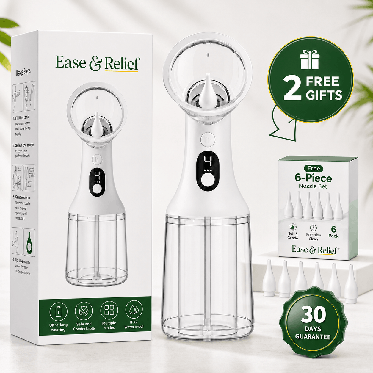 EarEase™ Electric Ear Wax Irrigation Kit