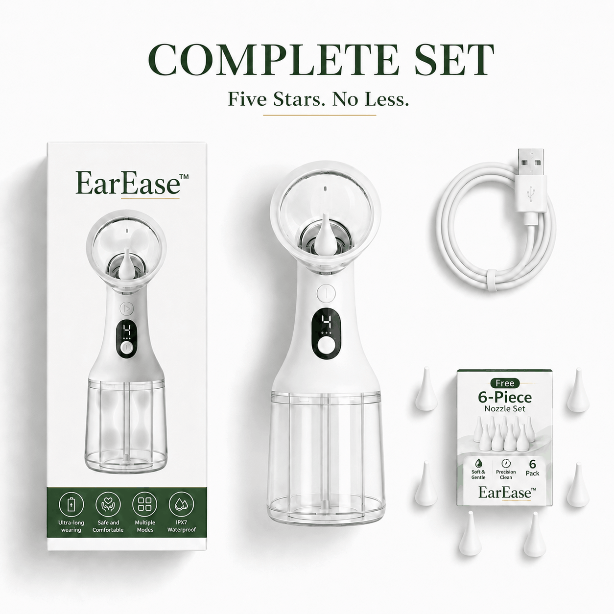EarEase™ Electric Ear Wax Irrigation Kit