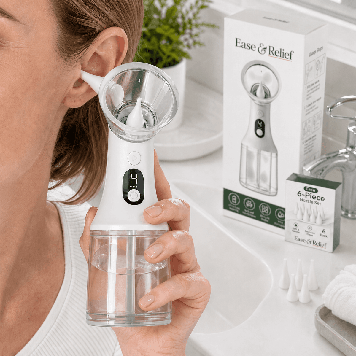 EarEase™ Electric Ear Wax Irrigation Kit