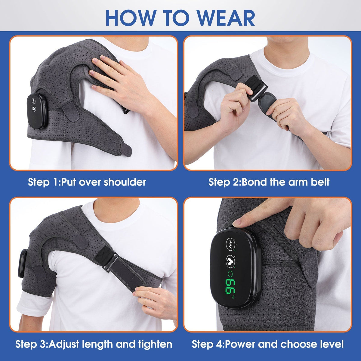 ThermaFlex™ Pro — Heated Shoulder Therapy Wrap