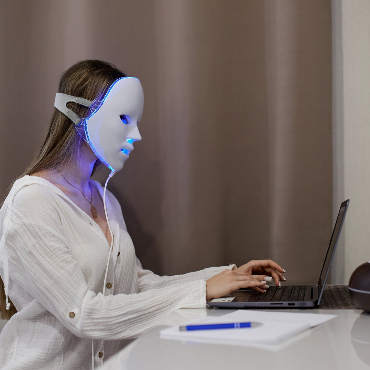 LED Red Light Face Mask for Glowing Looking Skin
