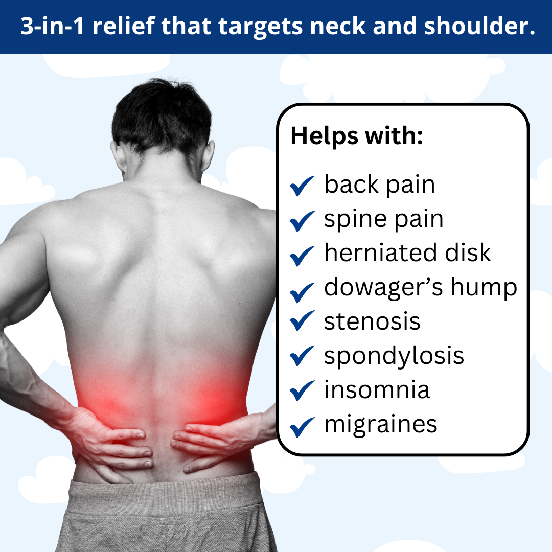 Portable Wireless Lumbar Support Back Massager Pillow