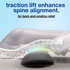 Portable Wireless Lumbar Support Back Massager Pillow
