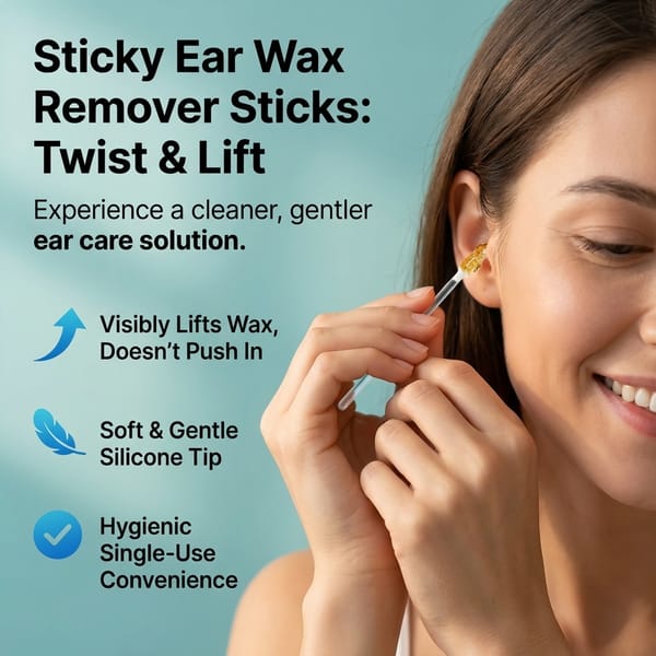 Sticky Ear Wax Remover Sticks — Gentle, Mess-Free Clean