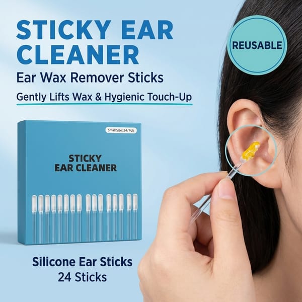 Sticky Ear Wax Remover Sticks — Gentle, Mess-Free Clean