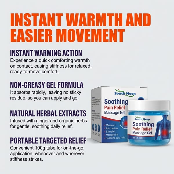 Warming Herbal Massage Gel (Ginger + Herbal Extracts)