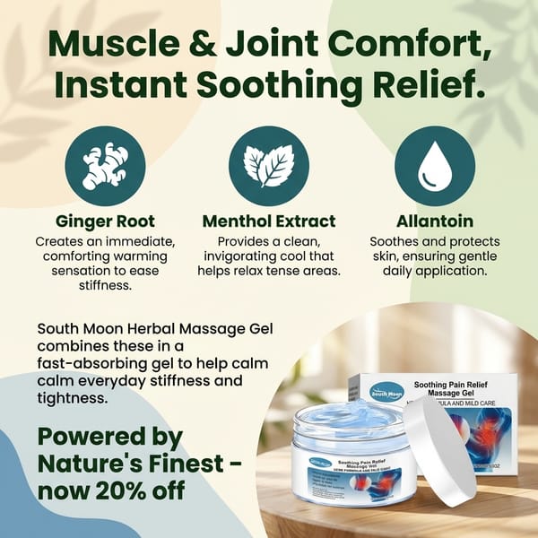 Warming Herbal Massage Gel (Ginger + Herbal Extracts)