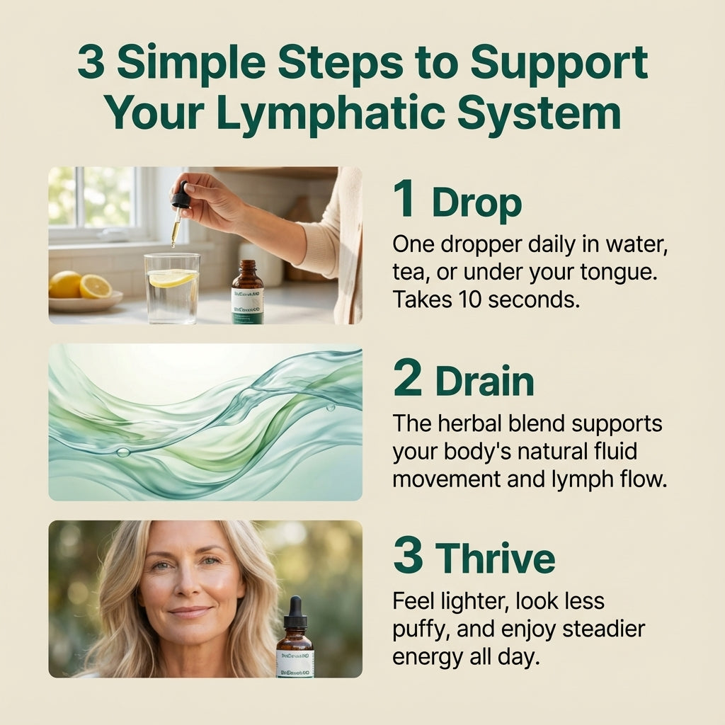 Lymphatic Drainage Drops Supplement, Relieve Bloating, immunity