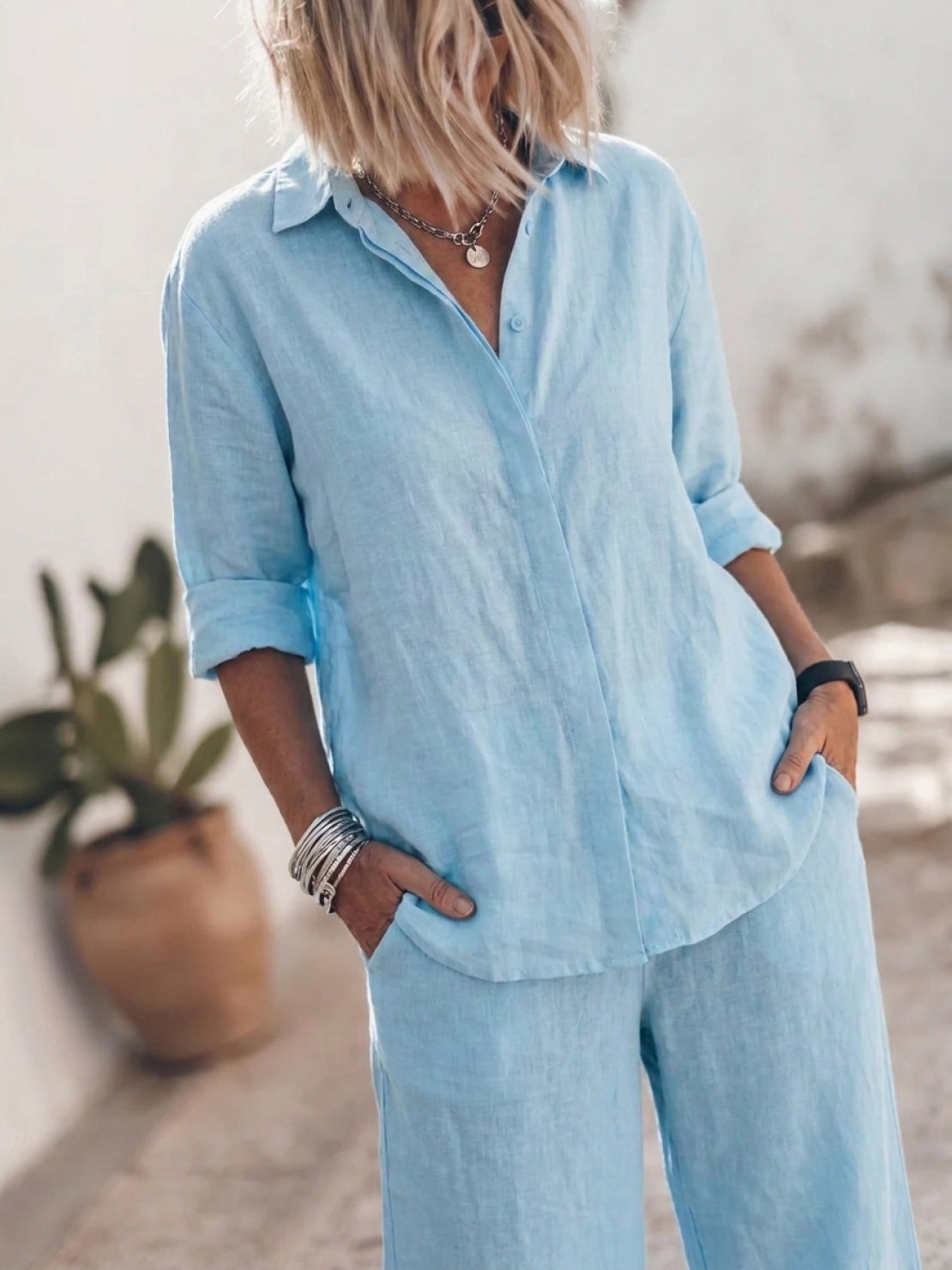 Pure Cotton Relaxed Set