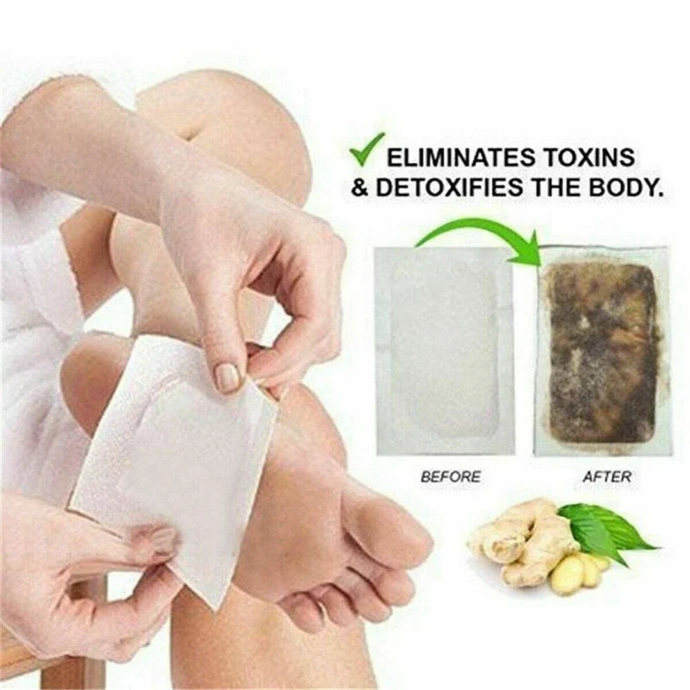 100pcs Foot Pads Toxins Fit Health Care Patch Cleanse Adhesive Slim Serenzza