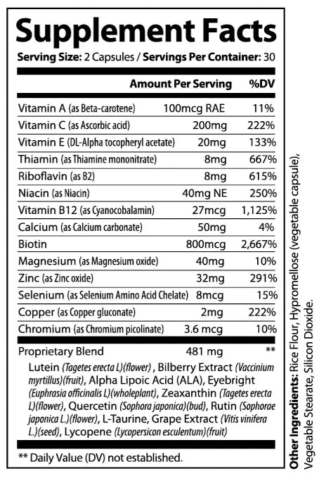 Evervision 14 in 1 Advanced Eye Formula - 60 Capsules