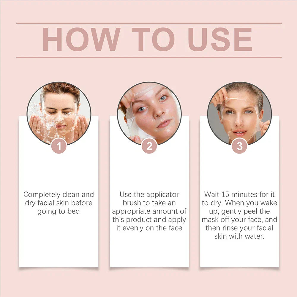 Collagen Overnight Peel-Off Facial Mask – Skin Renewal & Deep Hydration