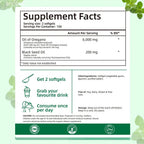 Oil of Oregano 300 Softgels with Black Seed Oil - 6000mg Oregano Oil Strength