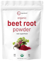 Cold Pressed Organic Beet Root Powder, 4lb | High Concentration, No Additives