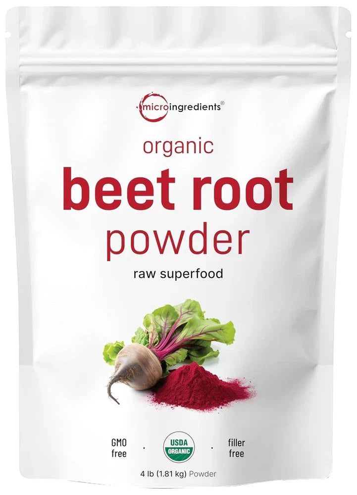 Cold Pressed Organic Beet Root Powder, 4lb | High Concentration, No Additives