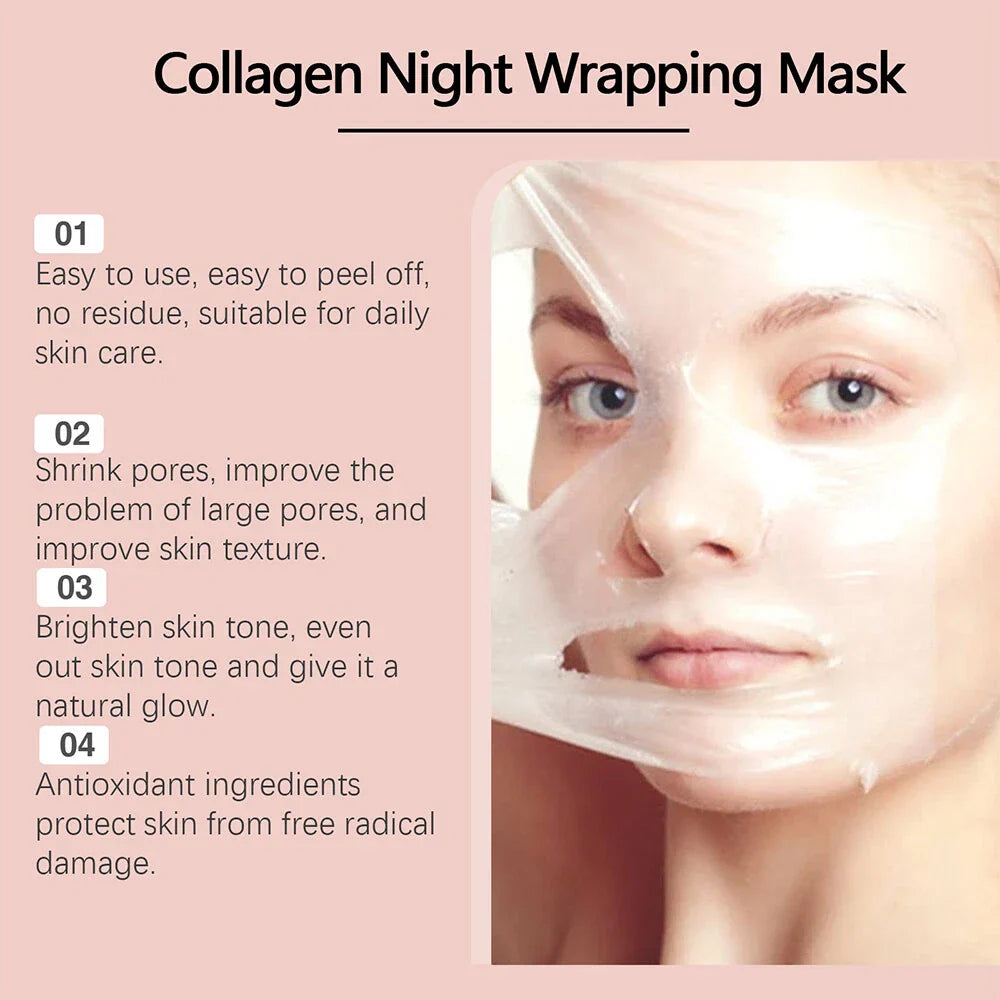 Collagen Overnight Peel-Off Facial Mask – Skin Renewal & Deep Hydration