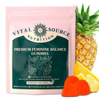 3/2Pack Vital Source Feminine Balance Gummies Hawaiian Pineapple