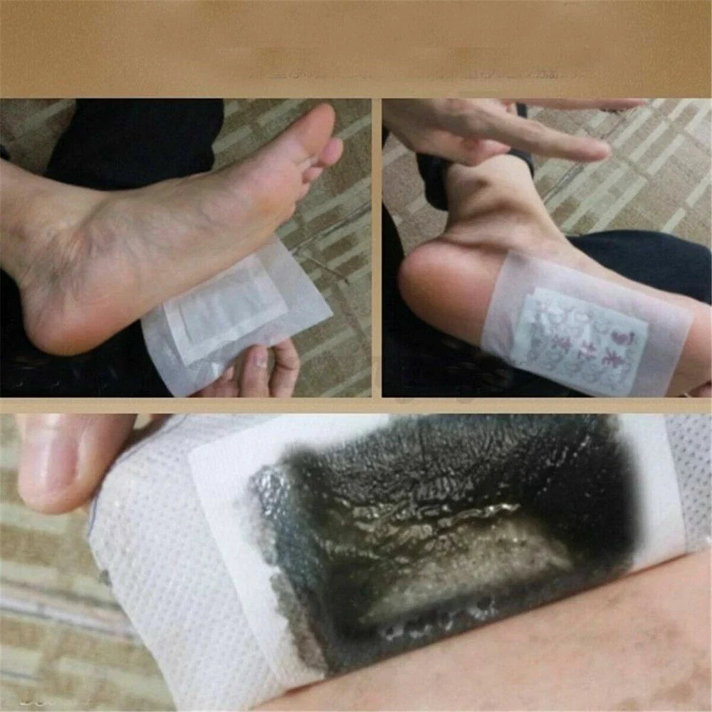 100pcs Foot Pads Toxins Fit Health Care Patch Cleanse Adhesive Slim Serenzza