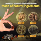 Himalayan Shilajit Gummies with Ashwagandha & Gokshura | 85+ Trace Minerals & Fu