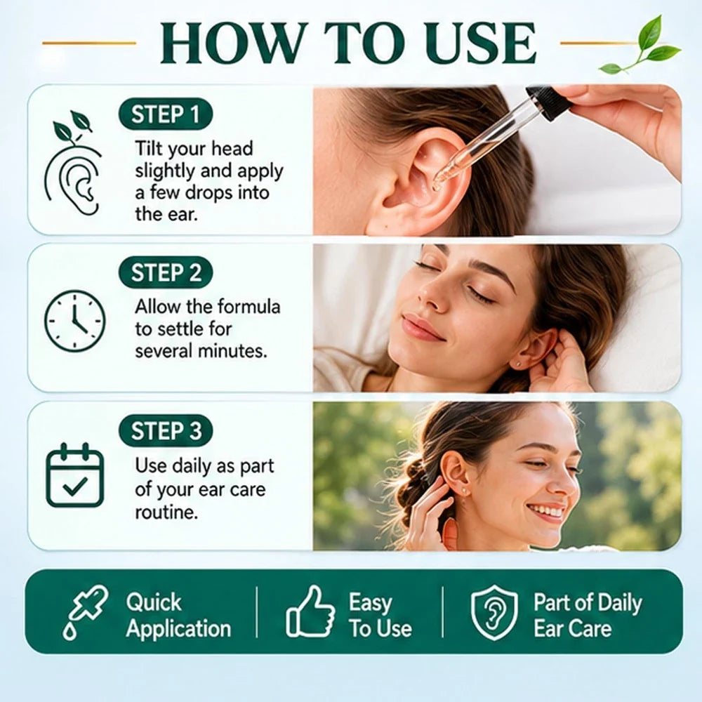 Ear Drops - Auraclear Cleaning and Relief Drops, Natural Green