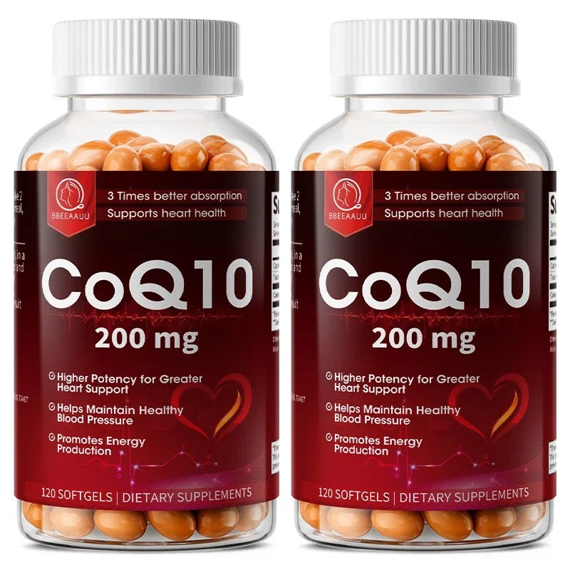 (BUY 1 GET 2)  CoQ-10 240 Softgels Coq10 Co Q10 Coenzyme Heart Support NON GMO US Stock Serenzza