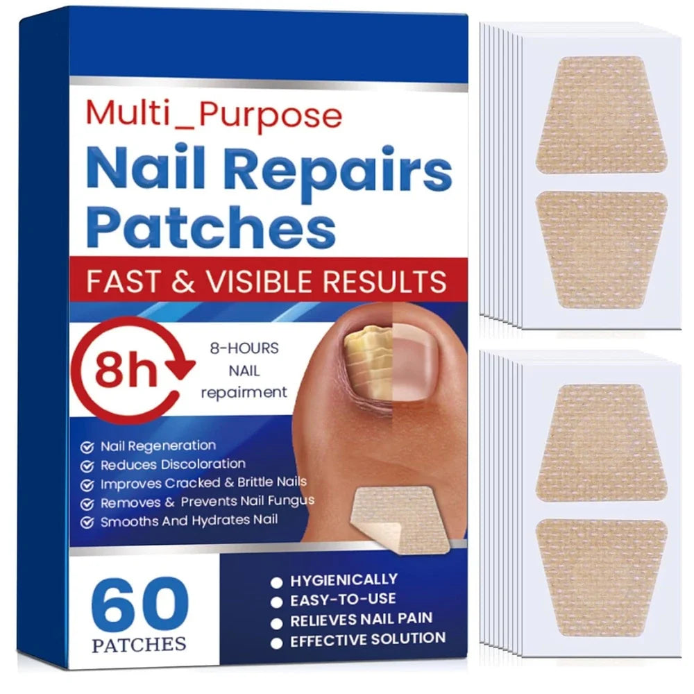 60 Pcs - Extra Strength Fungal Nail Patches, 60 Pcs Toenail Treatment for Nail Care