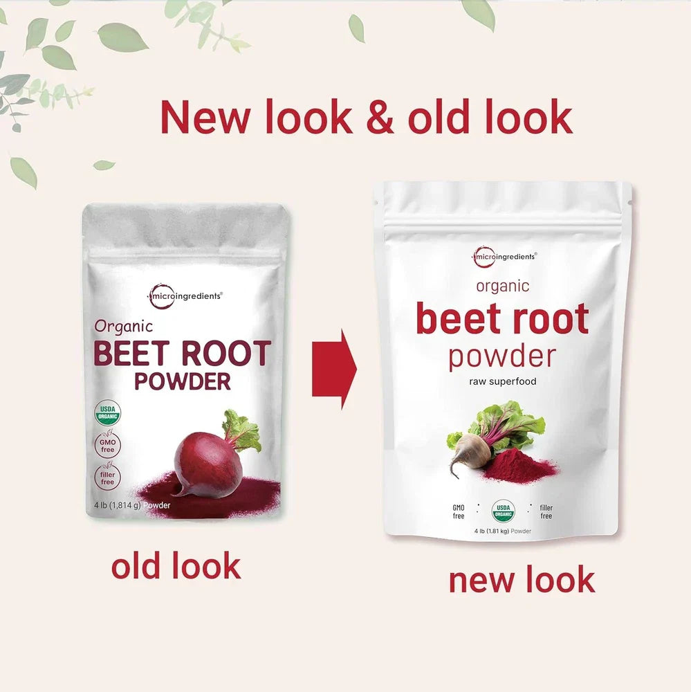 Cold Pressed Organic Beet Root Powder, 4lb | High Concentration, No Additives