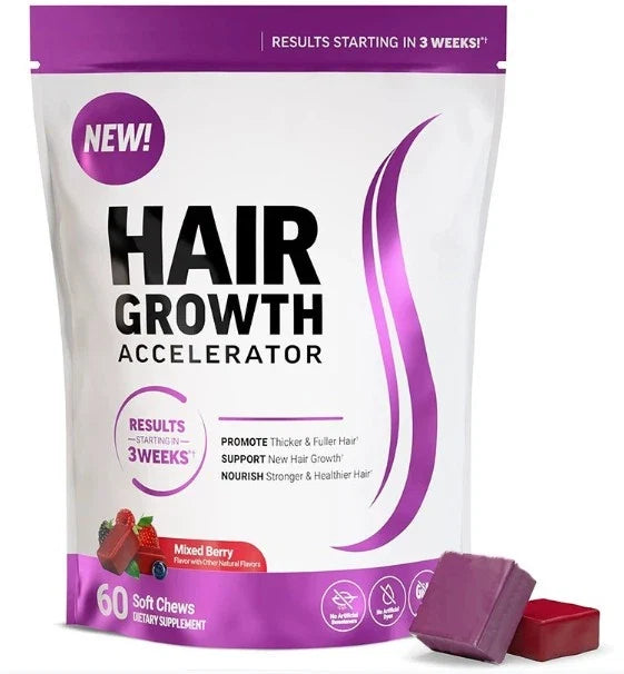 3X Thicker, Fuller Hair – Mixed Berry Hair Growth Support Serenzza