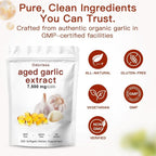 Odorless Garlic 7500mg Per Servings, 300 Softgels | 2 Years Aged Garlic Extra...