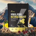 Himalayan Shilajit Gummies with Ashwagandha & Gokshura | 85+ Trace Minerals & Fu