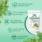 Oil of Oregano 300 Softgels with Black Seed Oil - 6000mg Oregano Oil Strength