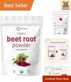 Cold Pressed Organic Beet Root Powder, 4lb | High Concentration, No Additives