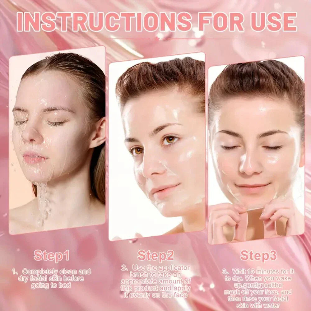 Collagen Overnight Peel-Off Facial Mask – Skin Renewal & Deep Hydration