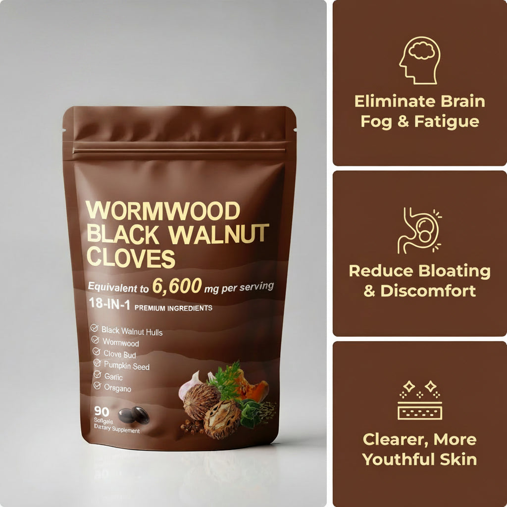 Wormwood Black Walnut Pumpkin Seed & Clove Softgels