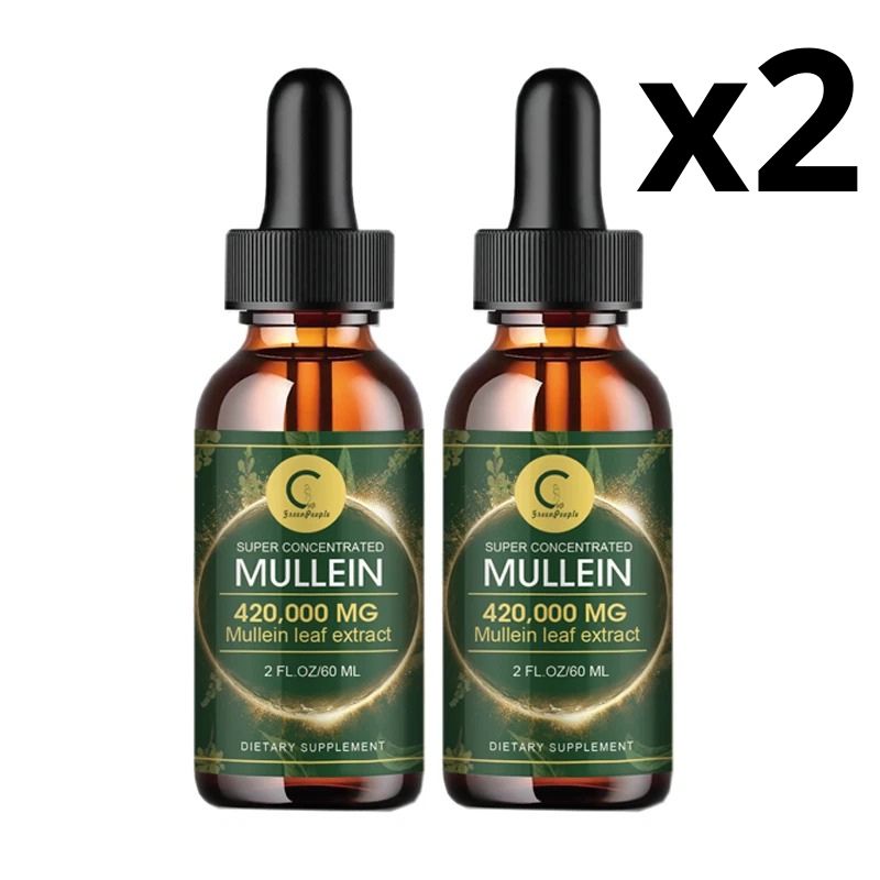Mullein Drops: Lung Cleanse & Immune Boost - Fast Respiratory Relief
